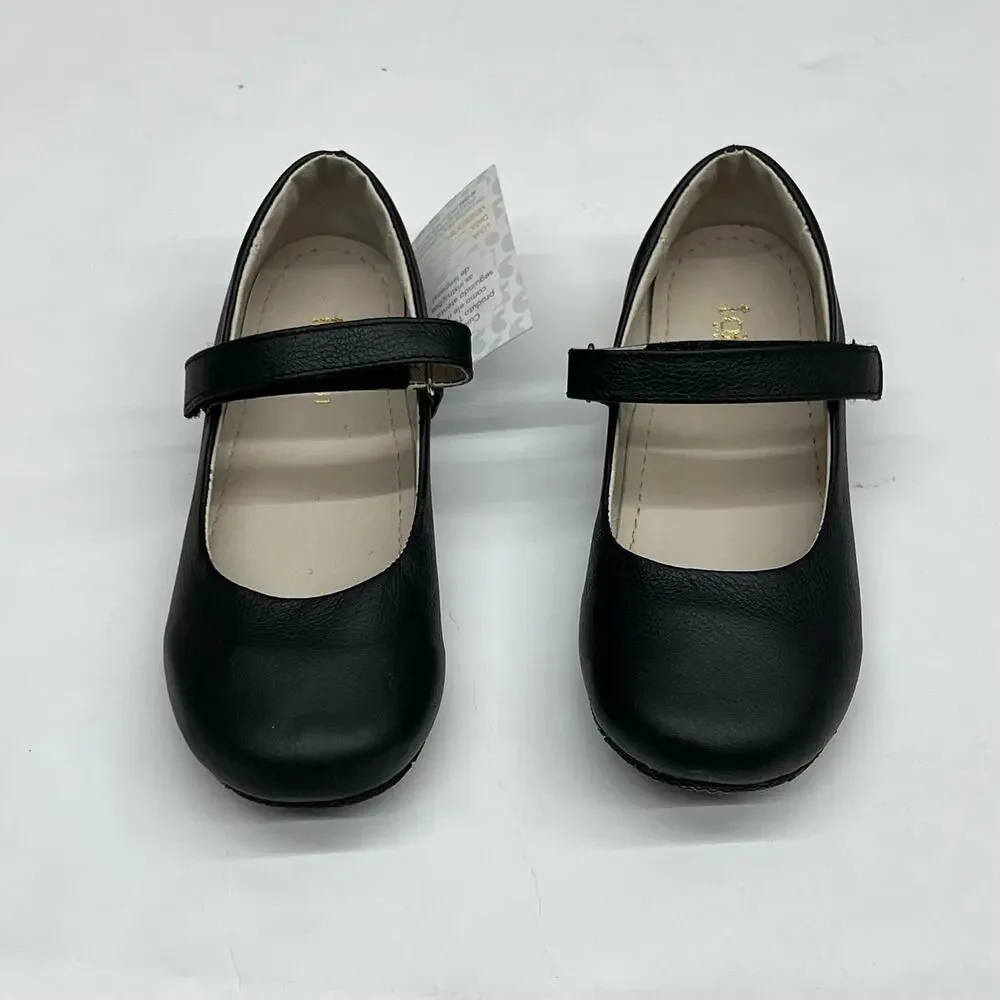 NWT Toke Size 25 (USA 7) Black Mary Janes